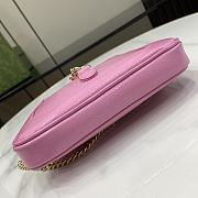 Gucci Jackie Notte Mini Bag Pink Patent 19.5x18x3.5cm - 3