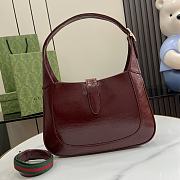 Gucci Jackie Small Shoulder Bag Red Patent 27.5x19x4cm - 3