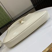 Gucci Jackie Small Shoulder Bag White Patent 27.5x19x4cm - 4