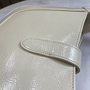 Gucci Jackie Small Shoulder Bag White Patent 27.5x19x4cm - 6