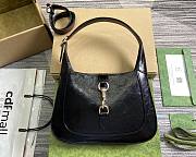 Gucci Jackie Small Shoulder Bag Black Patent 27.5x19x4cm - 1