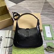 Gucci Jackie Small Shoulder Bag Black Patent 27.5x19x4cm - 3