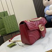 Gucci GG Marmont Small Shoulder Bag Red 26x15x7cm - 6