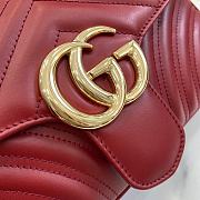 Gucci GG Marmont Small Shoulder Bag Red 26x15x7cm - 4