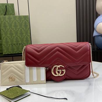 Gucci GG Marmont Mini Bag Red 21x12x5cm