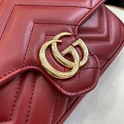 Gucci GG Marmont Mini Bag Red 21x12x5cm - 4