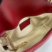 Gucci GG Marmont Supper Mini Bag Red 15.5x10x4.5cm - 5