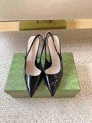 Gucci Signoria Slingback Pump Black Patent 10.5cm - 2