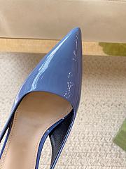 Gucci Signoria Slingback Pump Blue Patent 10.5cm - 4