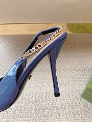 Gucci Signoria Slingback Pump Blue Patent 10.5cm - 3