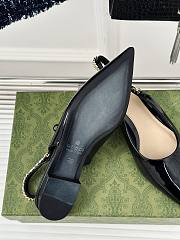 Gucci Signoria Ballet Flat Black Pantent 1.5cm - 4