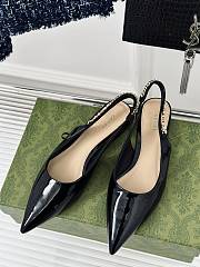 Gucci Signoria Ballet Flat Black Pantent 1.5cm - 6