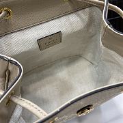 Gucci Ophidia Mini Backpack Beige And White GG 20.5x20x12cm - 2