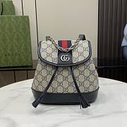 Gucci Ophidia Mini Backpack Beige And Blue GG 20.5x20x12cm - 1