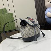 Gucci Ophidia Mini Backpack Beige And Blue GG 20.5x20x12cm - 2