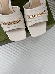 Gucci Signoria Slide Sandal White 7.5cm - 3