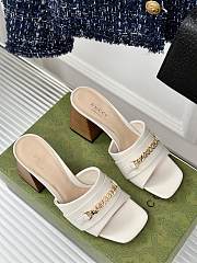 Gucci Signoria Slide Sandal White 7.5cm - 2