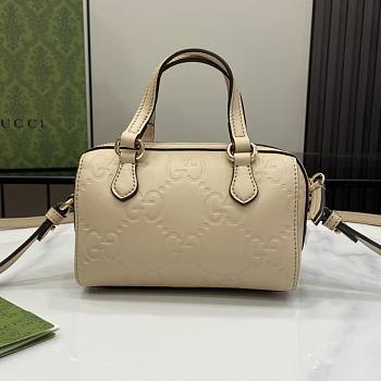 Gucci GG Super Mini Top Handle Bag Light Beige 16x11x9cm