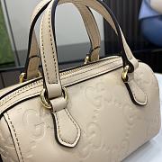 Gucci GG Super Mini Top Handle Bag Light Beige 16x11x9cm - 5