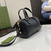 Gucci GG Super Mini Top Handle Bag Black 16x11x9cm - 3