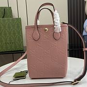 Gucci GG Super Mini Bag With Strap Pink 14.5-16.5x21x5-3cm - 6