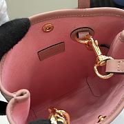 Gucci GG Super Mini Bag With Strap Pink 14.5-16.5x21x5-3cm - 3