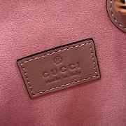 Gucci GG Super Mini Bag With Strap Pink 14.5-16.5x21x5-3cm - 2