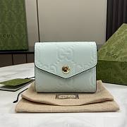 Gucci GG Card Case Light Green 11x7.5cm - 1