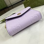 Gucci GG Card Case Light Purple 11x7.5cm - 5