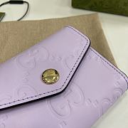 Gucci GG Card Case Light Purple 11x7.5cm - 2