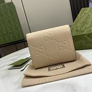 Gucci GG Card Case Beige 11x7.5cm - 4