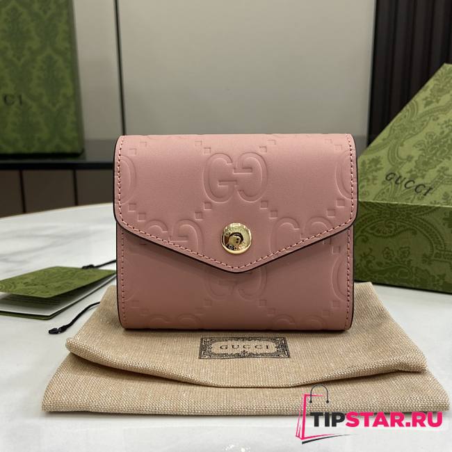 Gucci GG Card Case Pink 11x7.5cm - 1