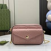 Gucci GG Super Mini Shoulder Bag Pink 18x11x4cm - 1