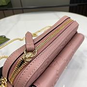 Gucci GG Super Mini Shoulder Bag Pink 18x11x4cm - 5