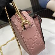 Gucci GG Super Mini Shoulder Bag Pink 18x11x4cm - 3