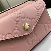 Gucci GG Super Mini Shoulder Bag Pink 18x11x4cm - 2