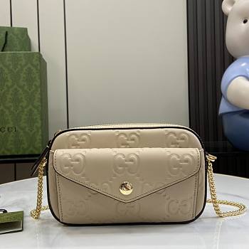 Gucci GG Super Mini Shoulder Bag Beige 18x11x4cm