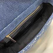 Gucci GG Marmont Small Shoulder Bag Blue GG denim 25.5x15x8cm - 6