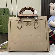 Gucci Diana Medium Tote Bag Beige 35x30x14cm - 1