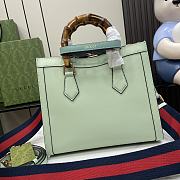 Gucci Diana Small Tote Bag Pale Green 27x24x11cm - 4