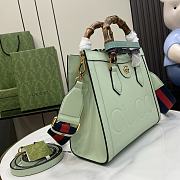 Gucci Diana Small Tote Bag Pale Green 27x24x11cm - 6