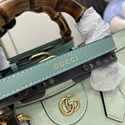 Gucci Diana Small Tote Bag Pale Green 27x24x11cm - 5