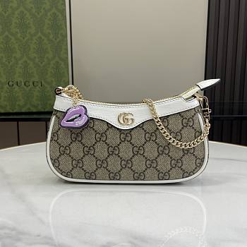 Gucci Mini Borsa A Spalla GG Con Ciondolo 19x10x3cm