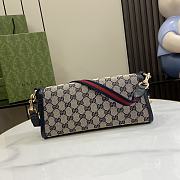 Gucci Luce Small Shoulder Bag Beige And Blue GG 27.5x12.5x6.5cm - 4