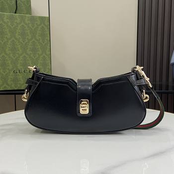 Gucci Moon Side Mini Shoulder Bag Black 24x12x5cm