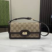 Gucci Luce Mini Shoulder Bag Beige And Ebony GG 20x10x4cm - 1