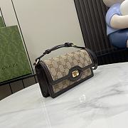 Gucci Luce Mini Shoulder Bag Beige And Ebony GG 20x10x4cm - 3