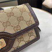 Gucci Luce Mini Shoulder Bag Beige And Ebony GG 20x10x4cm - 4