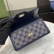 Gucci Luce Mini Shoulder Bag Beige And Blue GG 20x10x4cm - 6