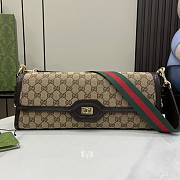 Gucci Luce Medium Shoulder Bag Beige And Ebony GG 36x14x8cm - 1